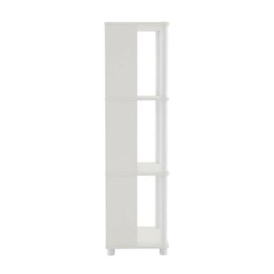 15 Inch 4-Tier Wood Open Shelf Bookcase