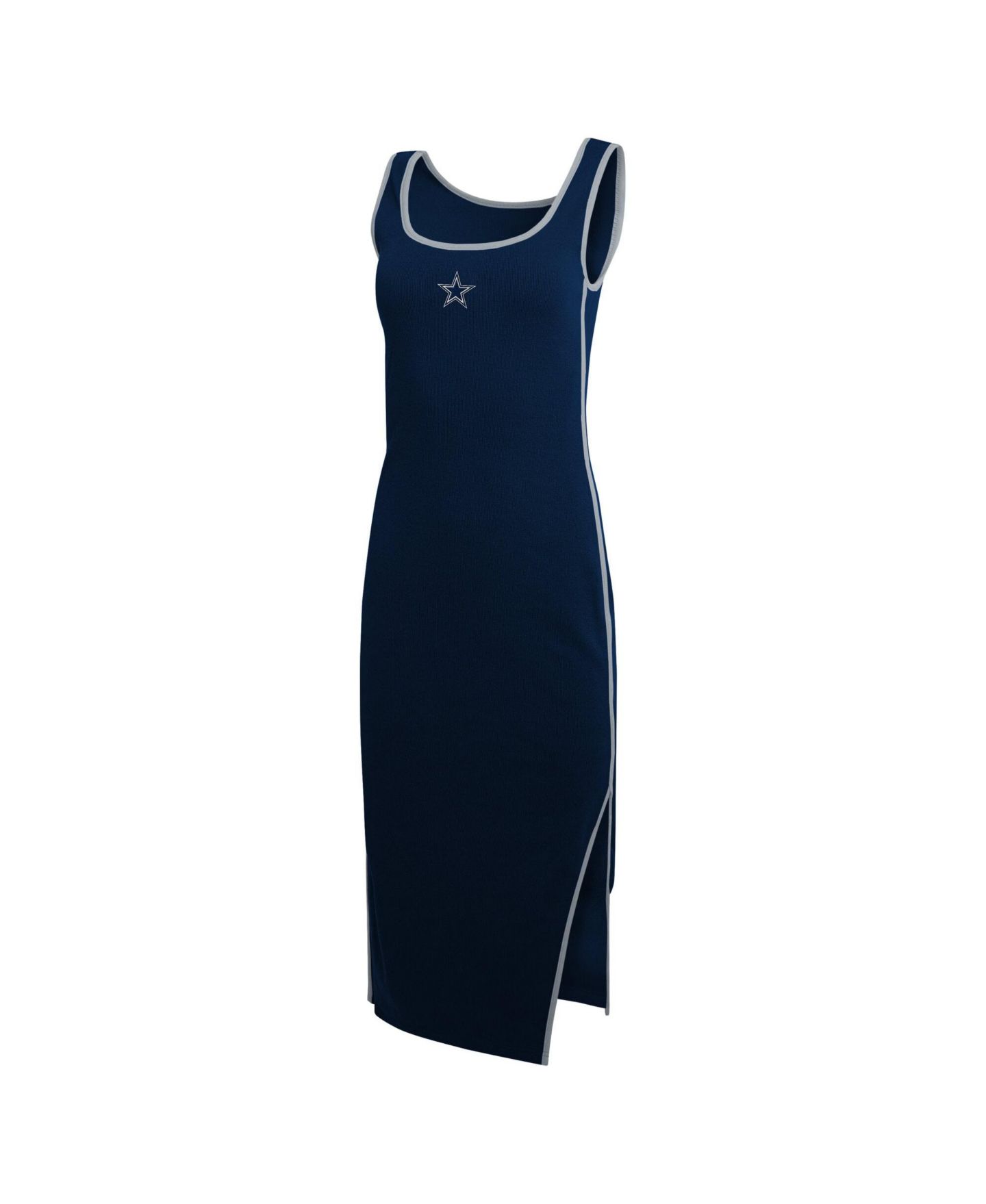 Женское платье WEAR by Erin Andrews Navy Dallas Cowboys Ribbed Tank Dress — фото 4