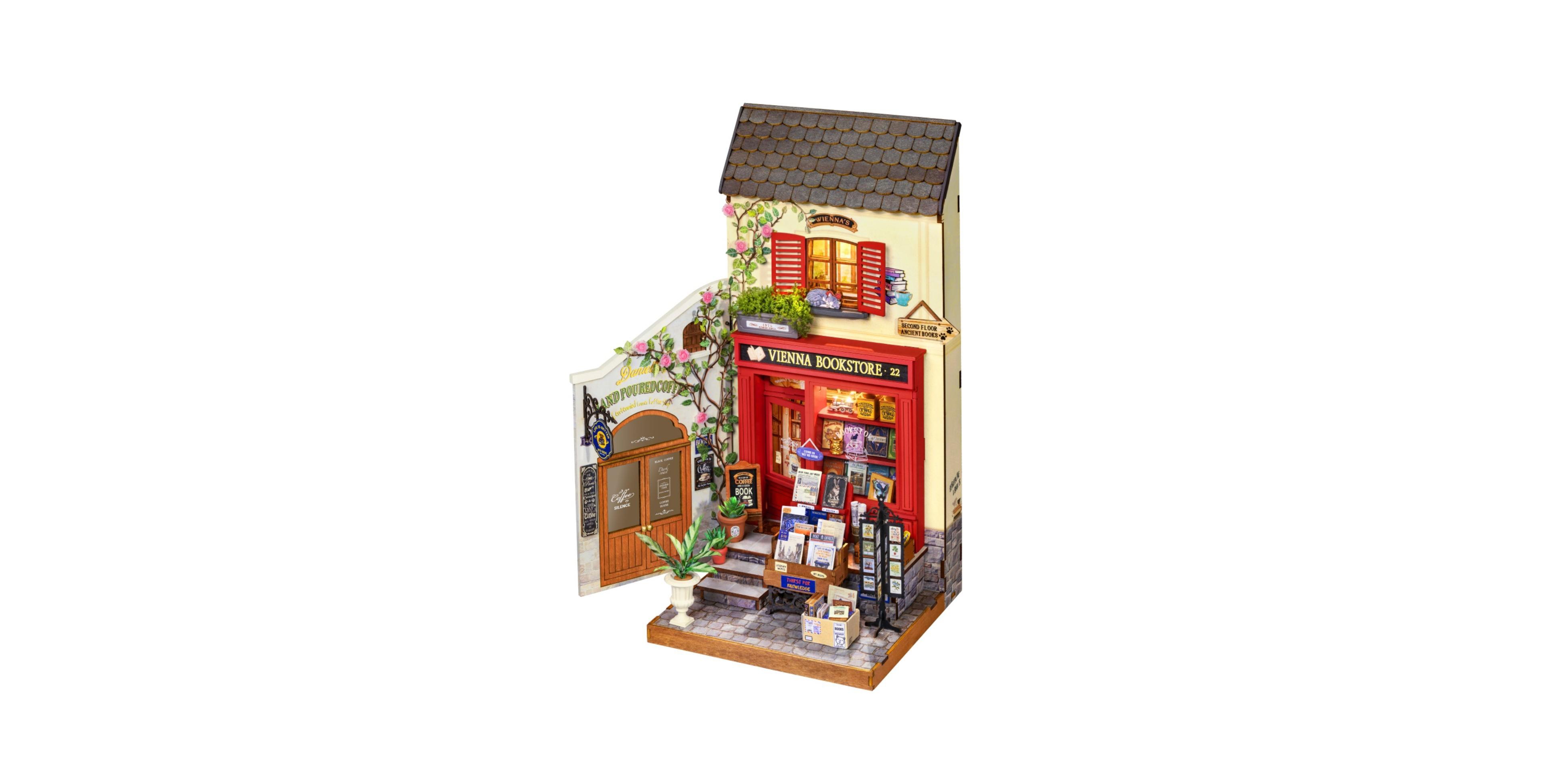 Robotime Vienna Book Nook 3D Wooden Puzzle, Ages 14+