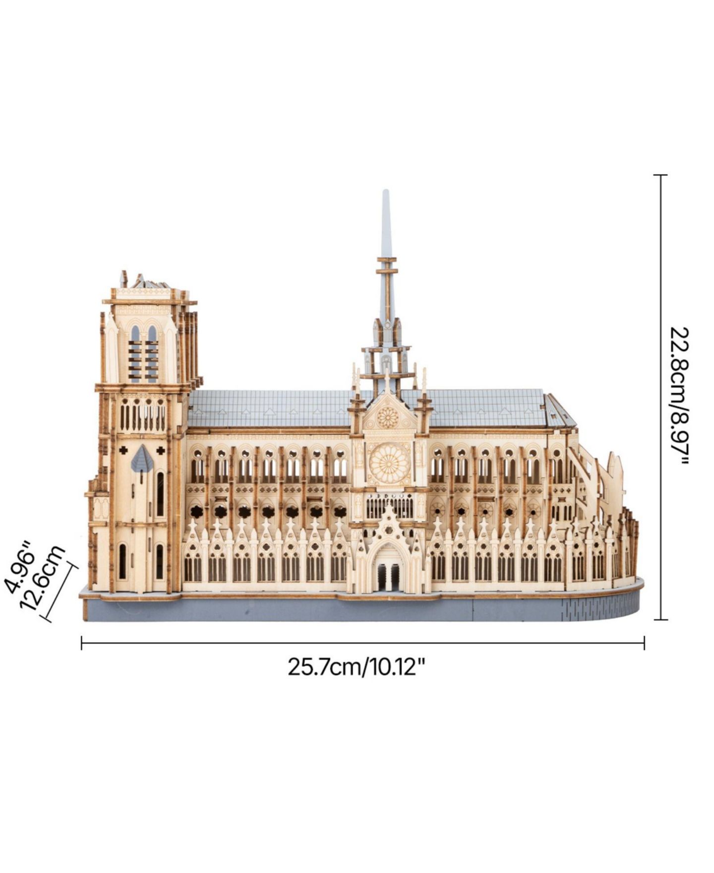 Детские конструкторы Robotime Paris Cathedral 3D Wooden Puzzle, Ages 14+ — фото 4