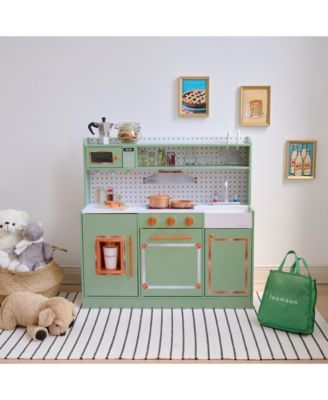 St. Louis Retro Wooden 15-Piece Play Kitchen, Ages 3+