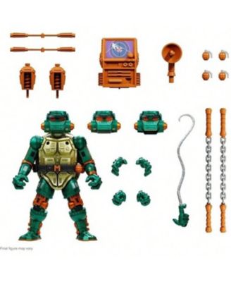 Teenage Mutant Ninja Turtles Warrior Metalhead Michelangelo 3.75" Action Figure, Ages 14+