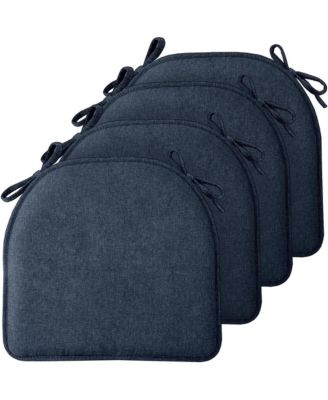 4Piece Office Chair Mats Chair Cushions Dining Kitchen Non-slip Soft Seat Pads Ties