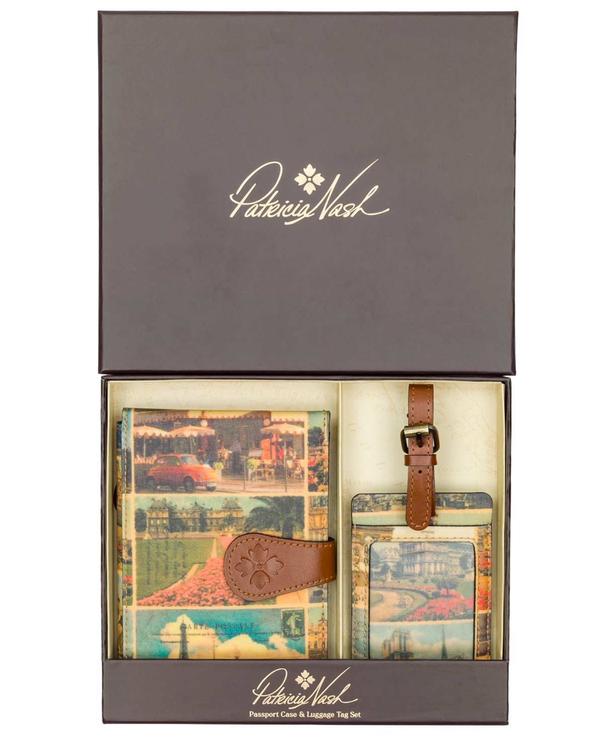 Patricia Nash Passport or Luggage Tag Boxed Accessories
