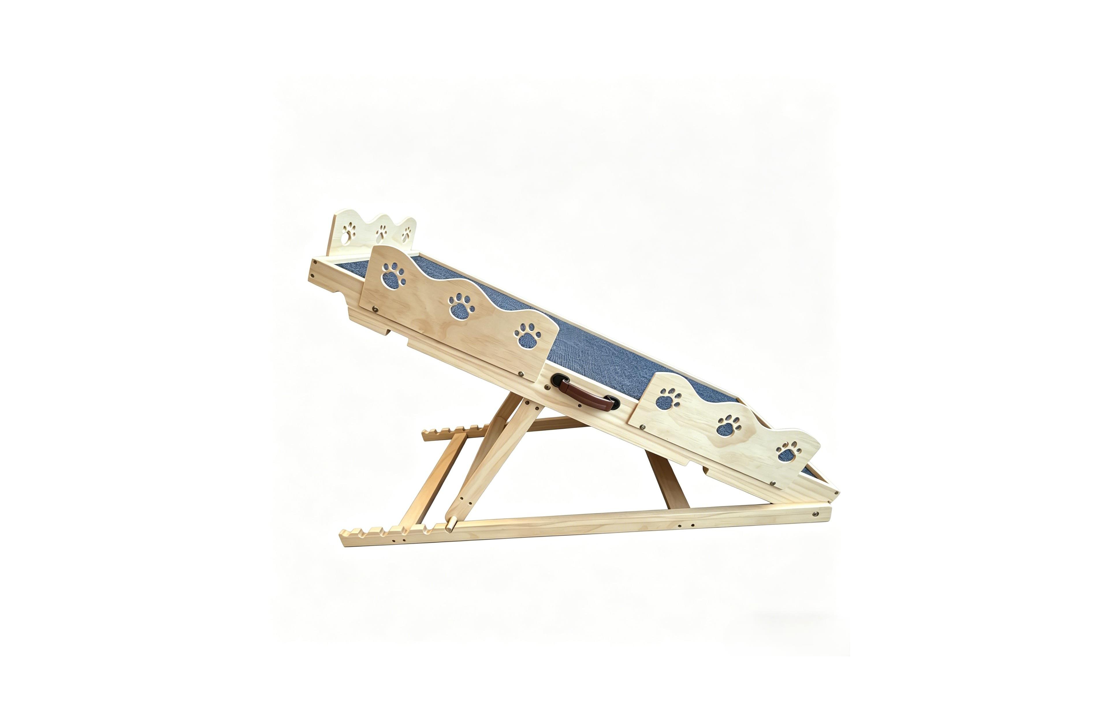 Lalfpet Adjustable Dog Ramp for Bed and Couch