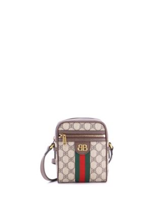 Mini x Gucci The Hacker Project Zip Messenger Bag BB Coated Canvas