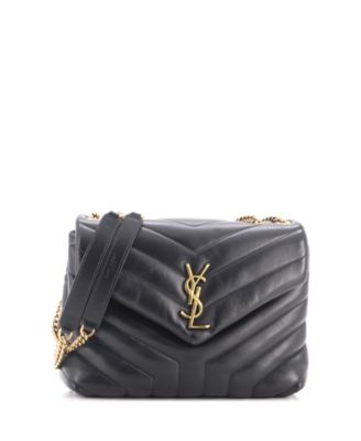 Small Loulou Shoulder Bag Matelasse Chevron Leather