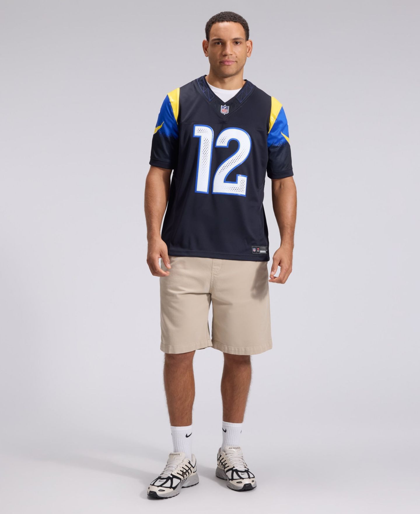 Мужской топ Nike Puka Nacua Dark Blue Los Angeles Rams Rivalries Collection Stitched Limited Jersey — фото 4