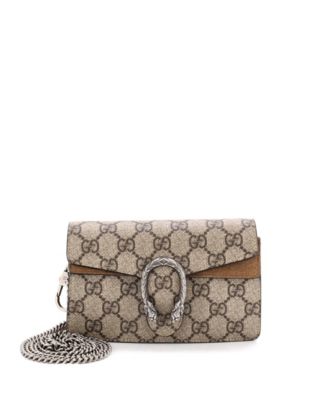 Super Mini Dionysus Shoulder Bag GG Coated Canvas