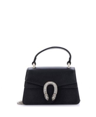 Mini Dionysus Top Handle Bag Leather with Crystals