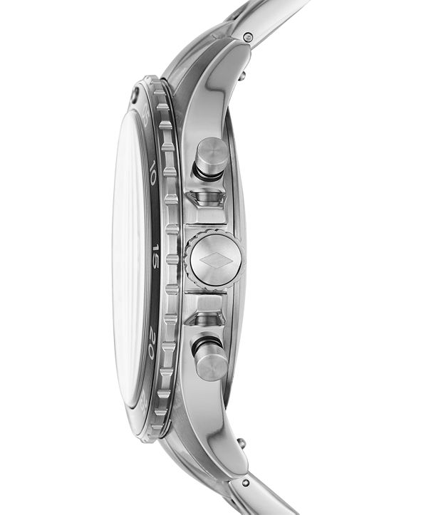 fossil q men's machine steel bracelet hybrid smart watch
