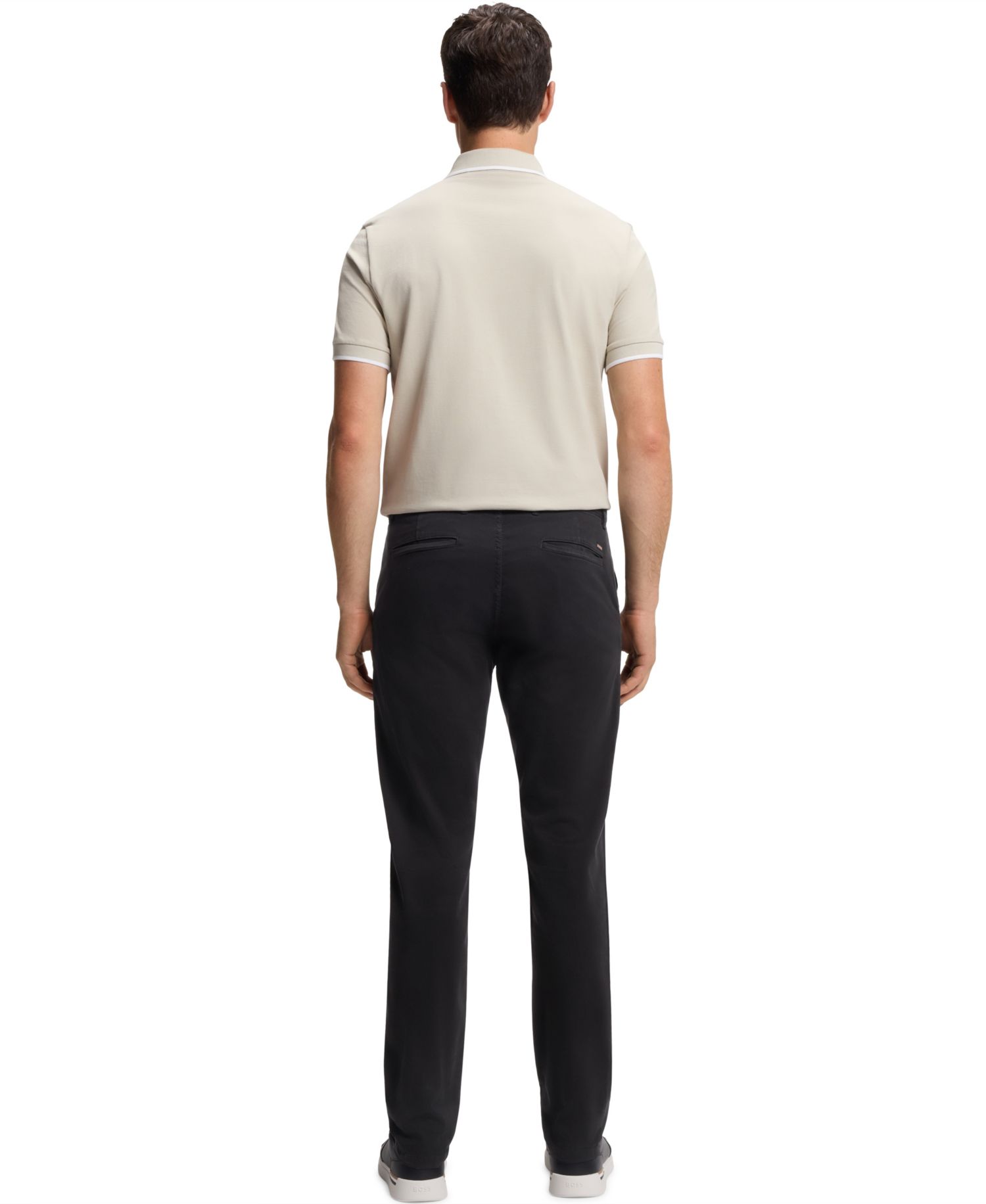 Men's Stretch-Cotton Satin Slim-Fit Chinos