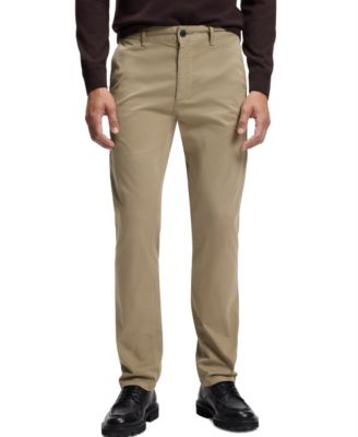 Men's Stretch-Cotton Satin Slim-Fit Chinos