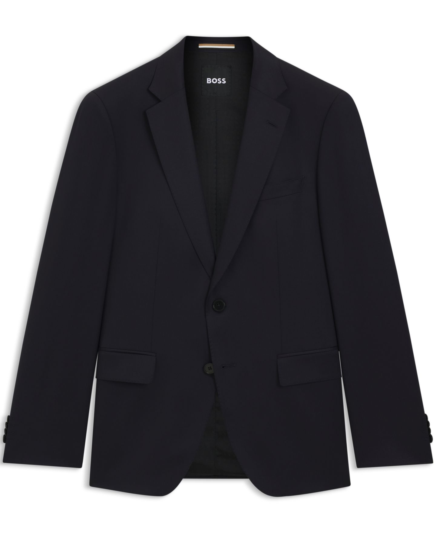 Мужская куртка Hugo Boss Single-Breasted, цвет: Тёмный синий — фото 3