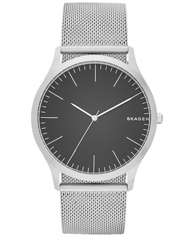 Skagen Men's Stainless Steel Mesh Bracelet Watch 41x45mm SKW6334