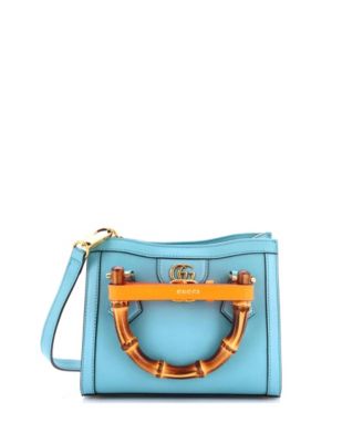 Mini Diana NM Bamboo Handle Tote Leather