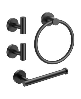 4 Piece Bathroom Hardware Set Chrome
