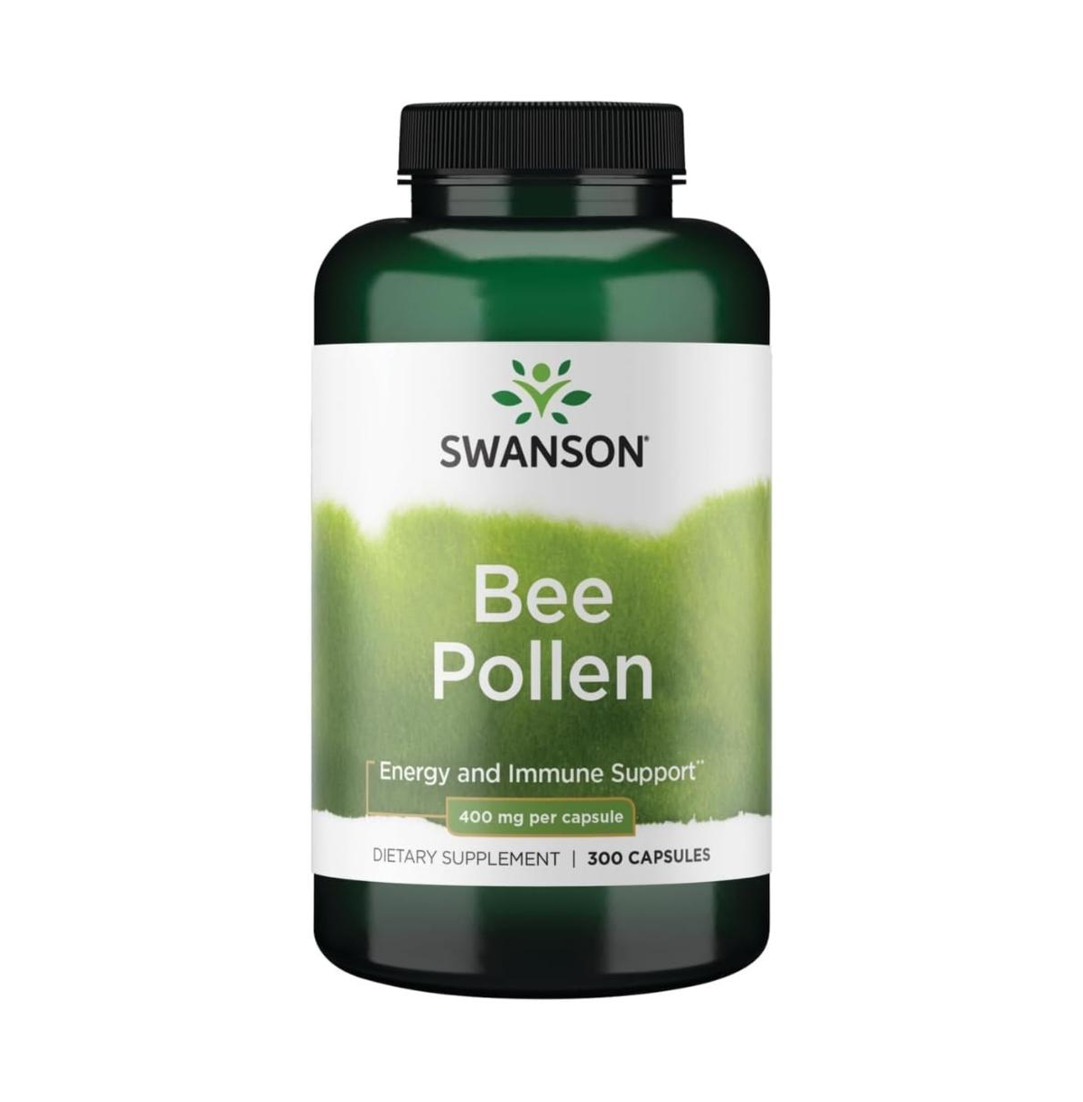 Swanson Bee Pollen Antioxidant and Immune Support, 400 mg, 300 Capsules