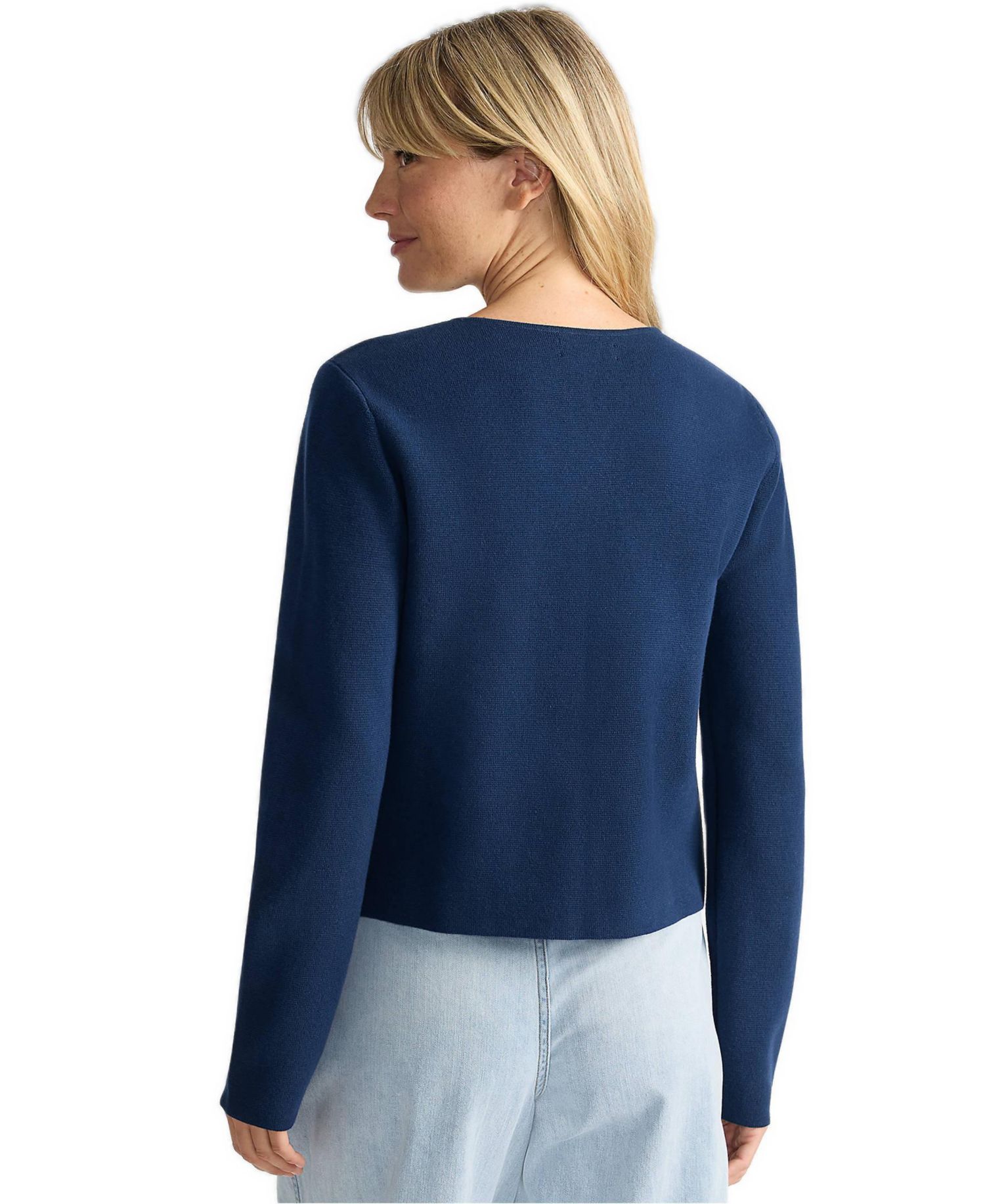 Women's Fine Gauge Cotton Milano Blazer Sweater