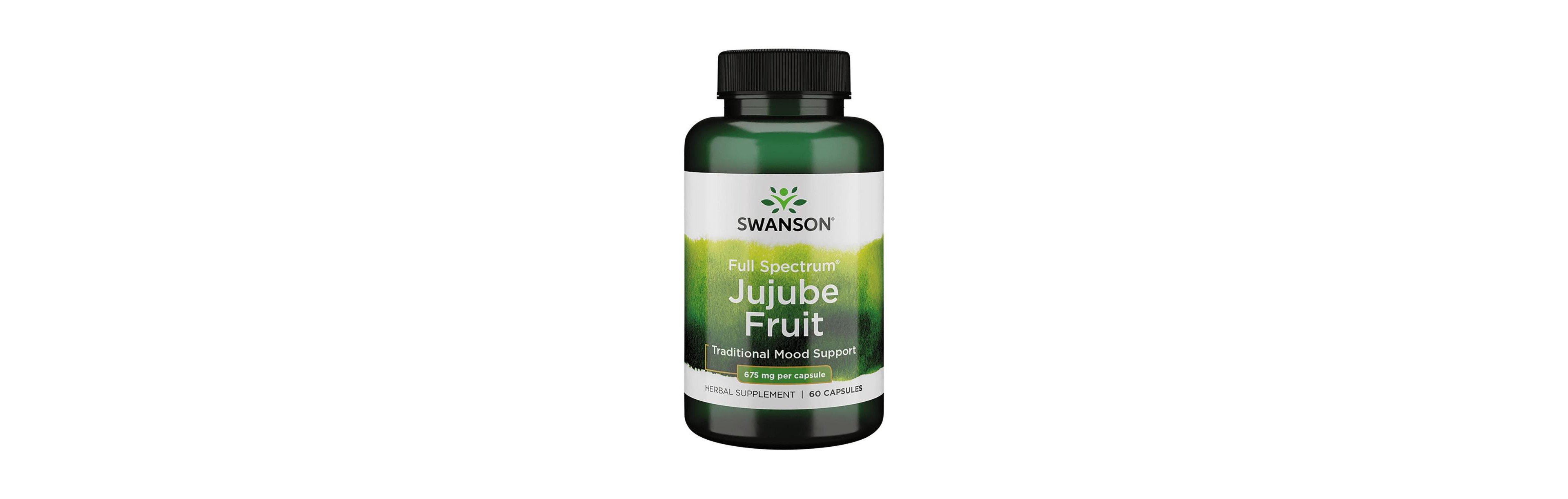 Swanson Jujube Fruit, Herbal Supplement, 675 mg, 60 Capsules