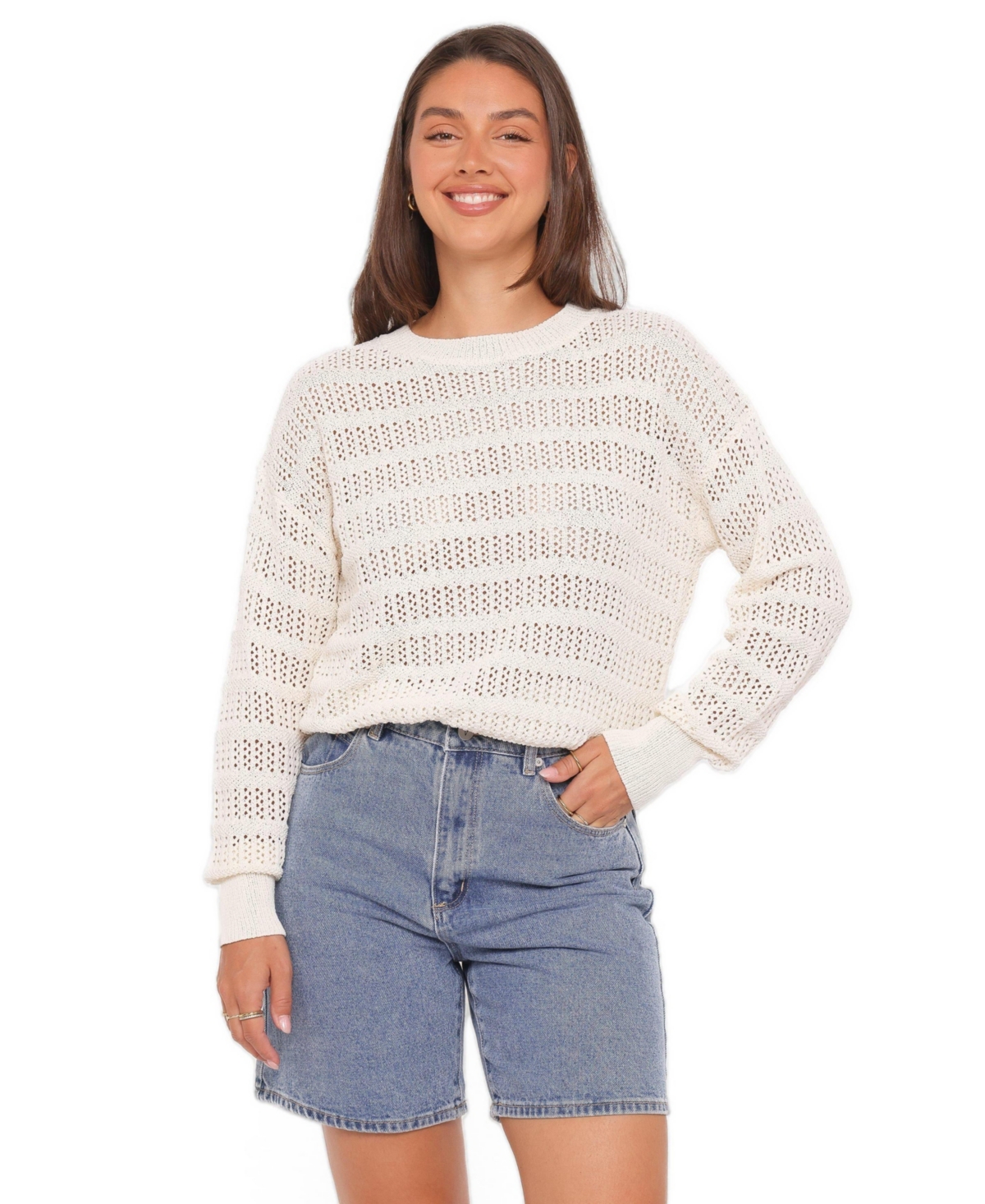 Petal and Pup Women's Flavia Open Stitch Sweater