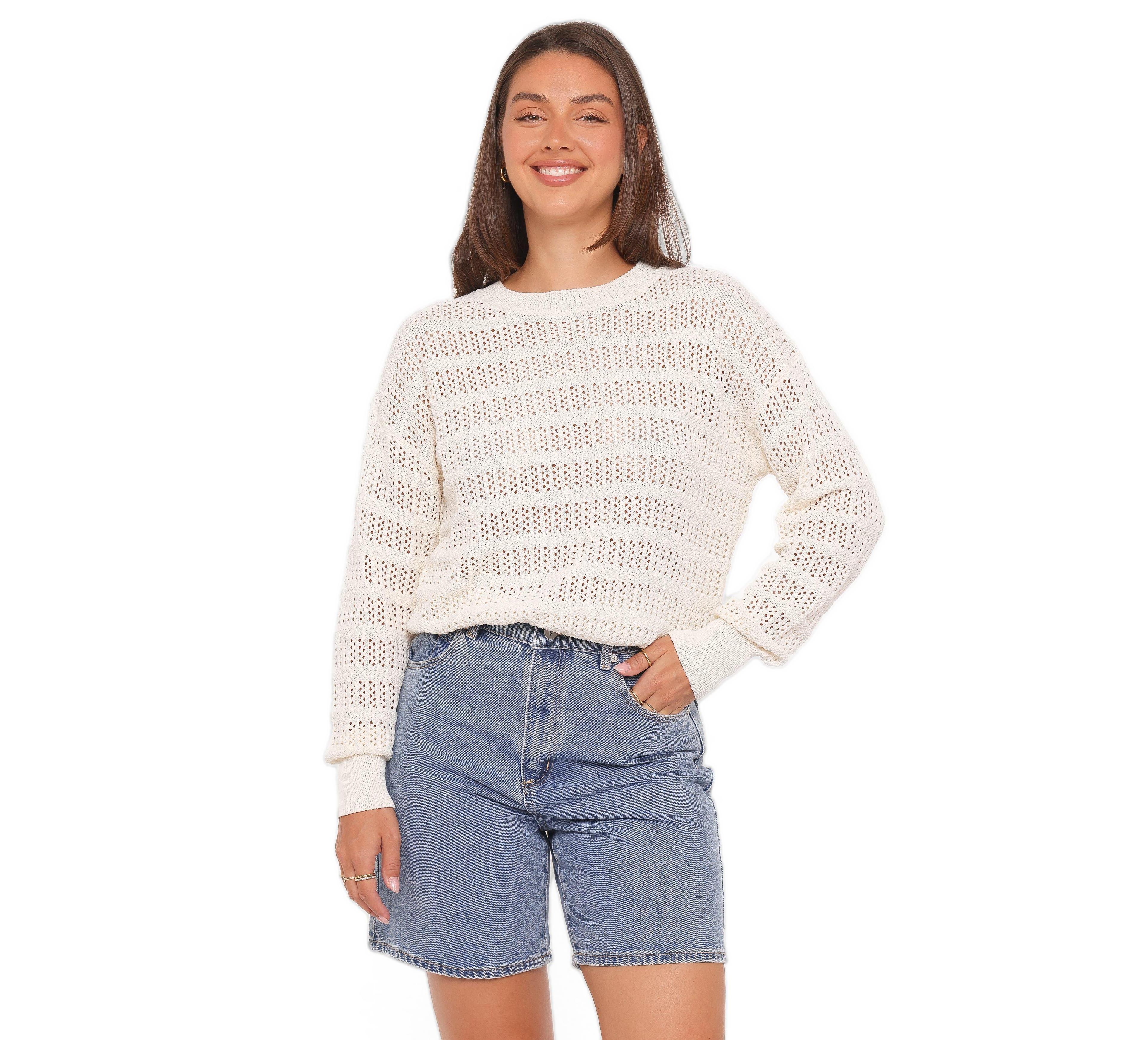 Petal and Pup Women's Flavia Open Stitch Sweater