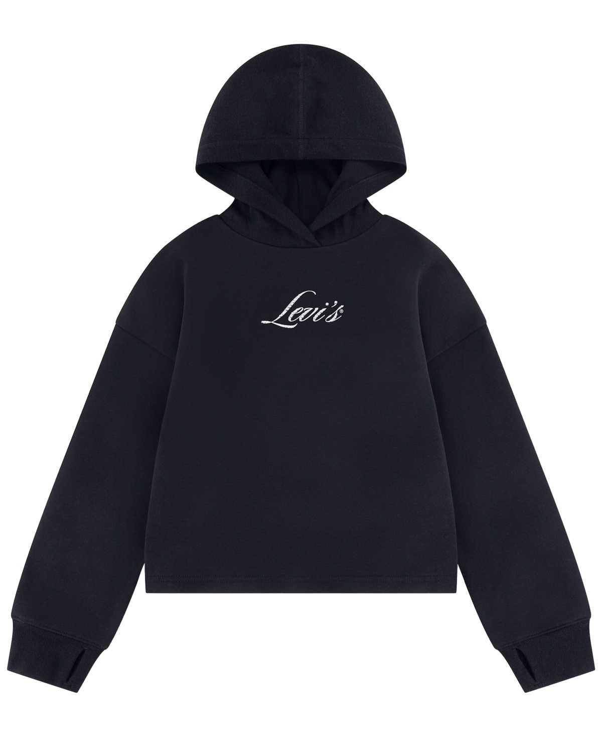 Levi's Girls' 7-16 Ribbed Long-Sleeve Hoodie