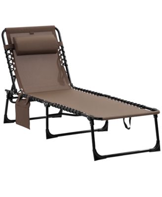 Outdoor Chair, Folding Design, Adjustable Backrest for Camping, Travel and Outdoor Activities
