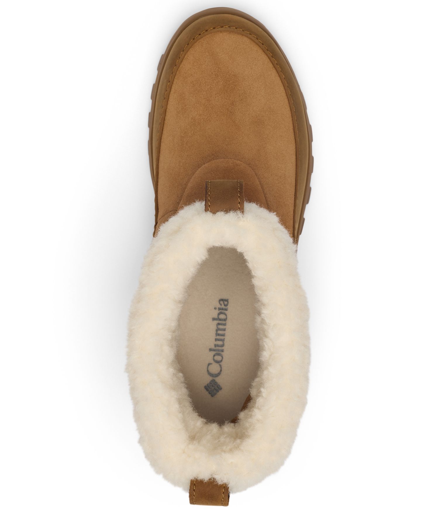 Женские ботинки Columbia Snowtrot Ease™ Slip On Cozy Booties, цвет: Коричневый / Кремовый — фото 5