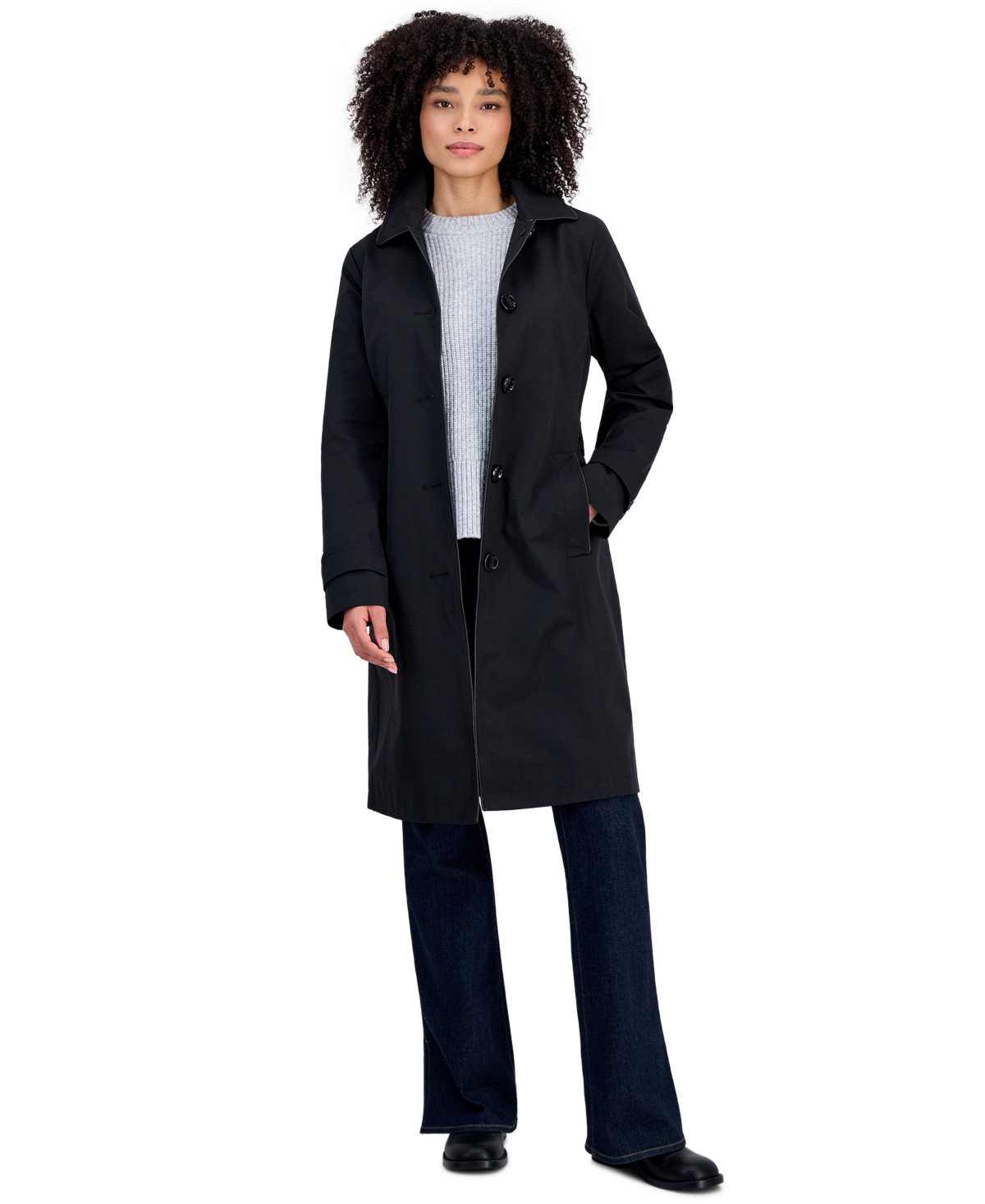 Michael Kors Women's Single-Breasted Trench Coat, Created for Macy's