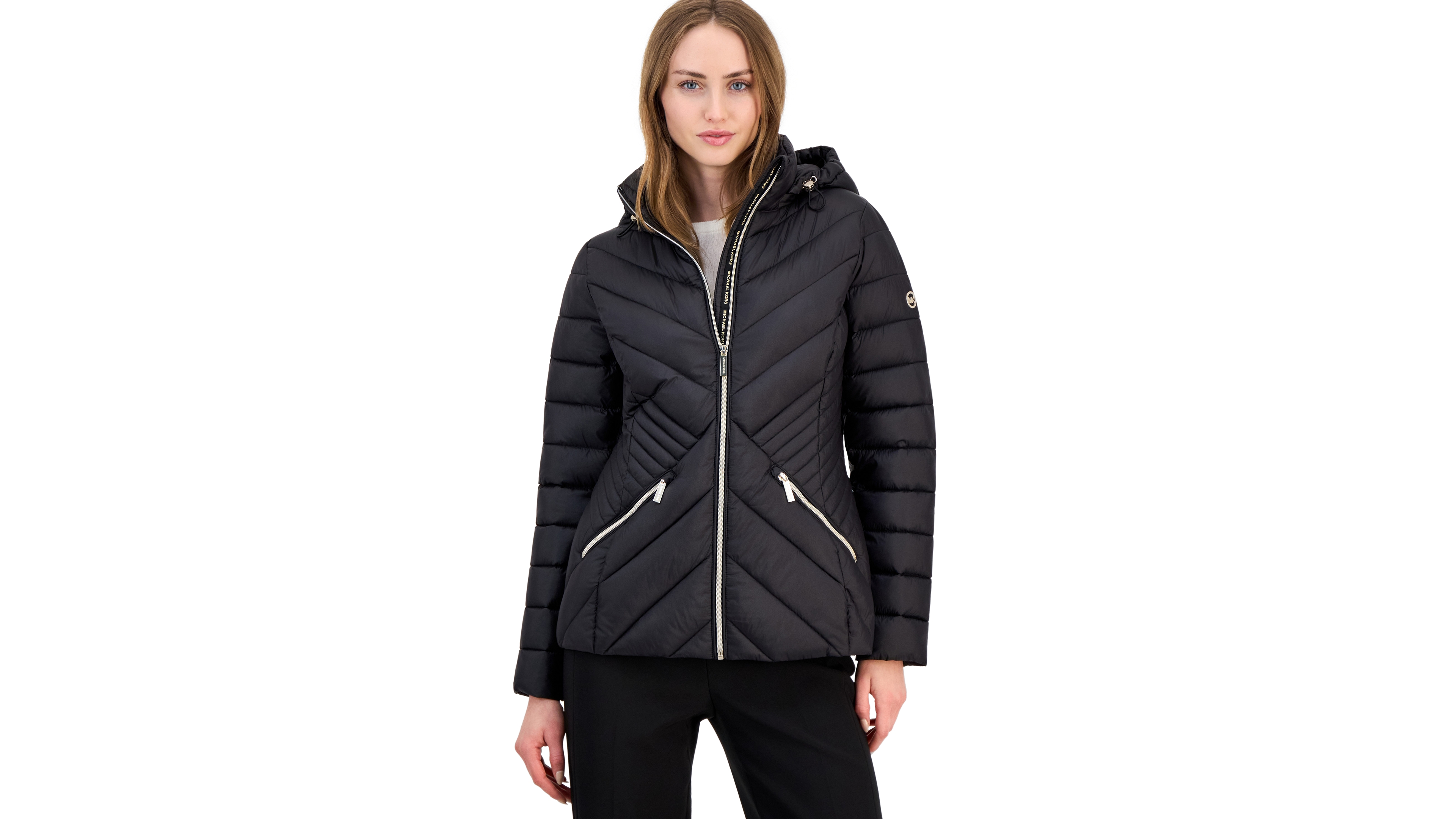 Michael Kors Women's Hooded Packable Puffer Coat