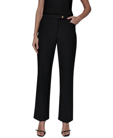 Женские брюки Donna Karan New York Mid-Rise, цвет: Чёрный