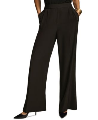 Women's Pleat Front Wide-Leg Pants