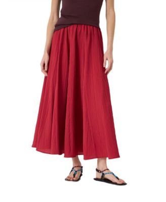 Women's Mavi Godet A-Line Crinkle Midi Skirt