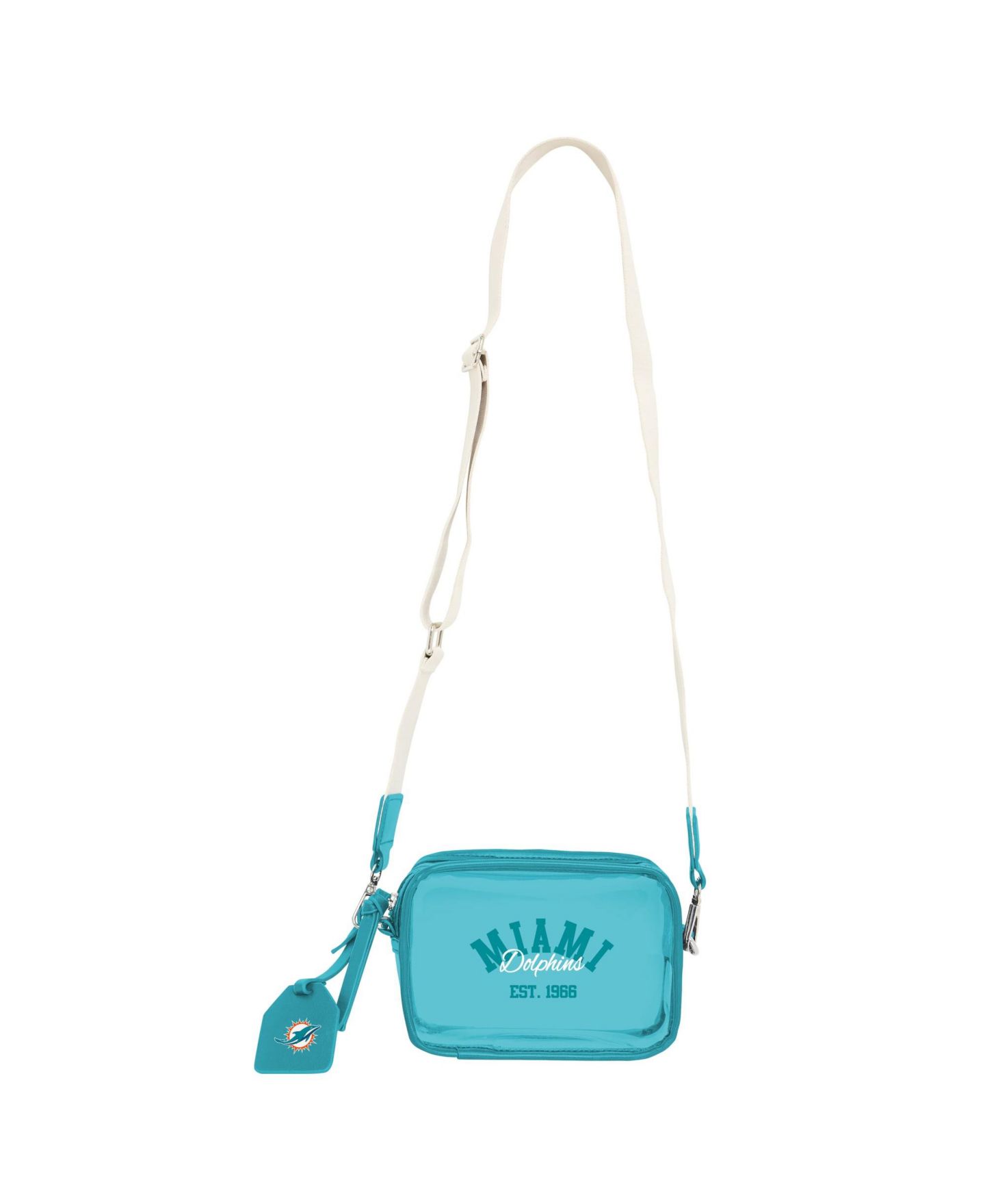 Женская сумка WEAR by Erin Andrews Miami Dolphins Sheer Color Crossbody — фото 3
