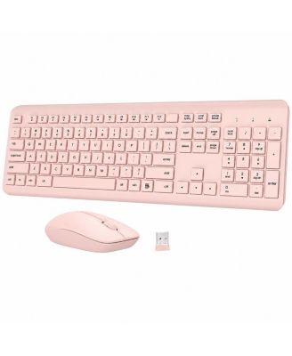 Full-Size Wireless Ergonomic Keyboard and Mouse Combo for Windows, Mac, Chrome OS, and Linux