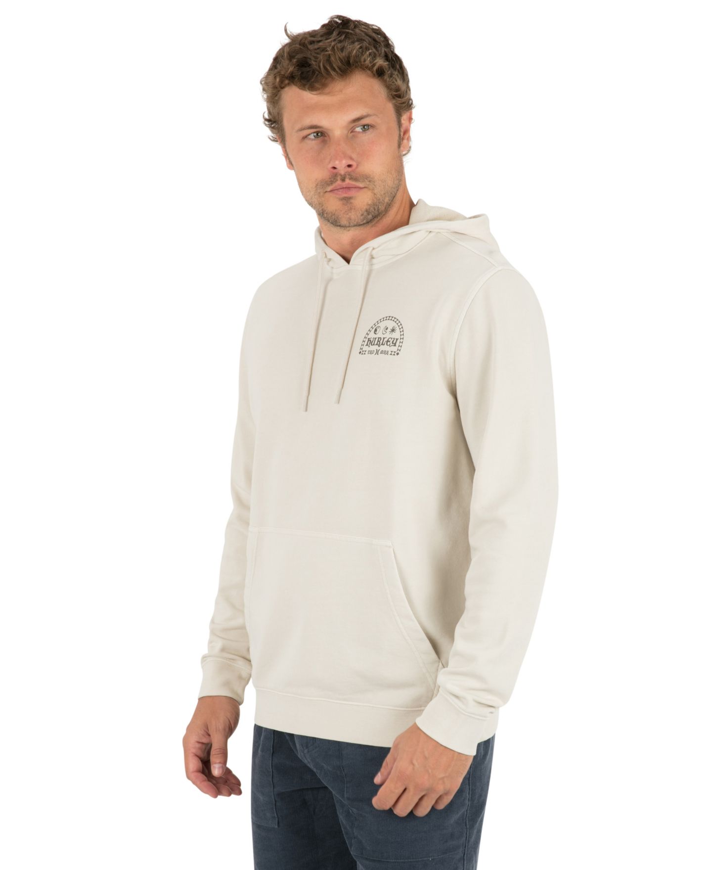 Мужское худи Hurley Naturals Kangeroo Pocket Graphic, цвет: Dover — фото 4