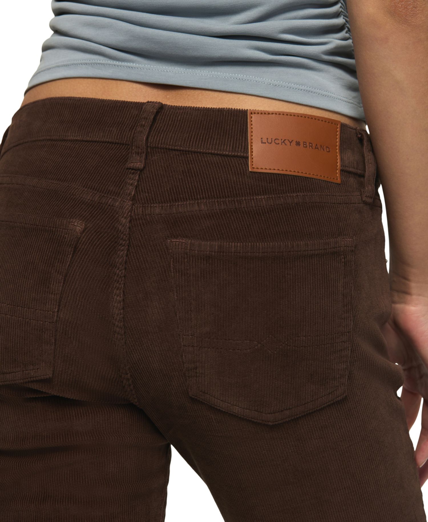Women's Sweet Mid-Rise Boot-Cut Corduroy Pants