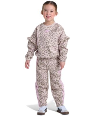 Girls' 2T-6X Long-Sleeve Sweatshirt and Pants, 2-Piece Set