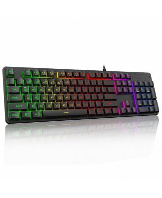 Wireless Mechanical Gaming Keyboard 108 Key Hot Swappable RGB Tri Mode