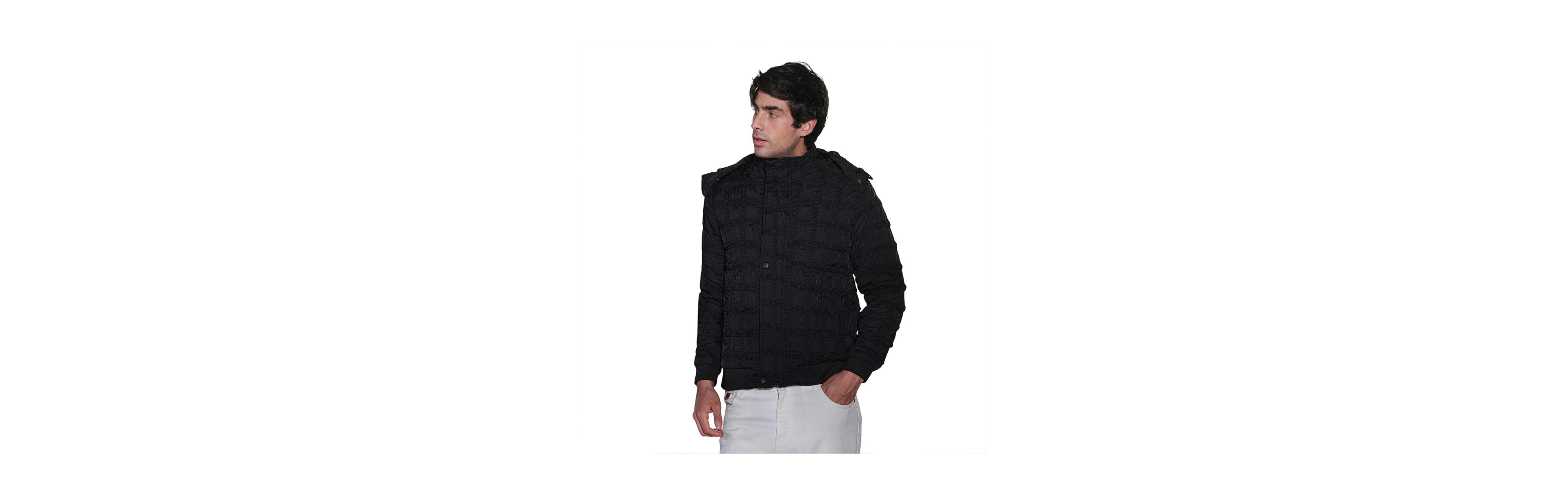 Campus Sutra Men's Grid-Tactile Puffer Jacket