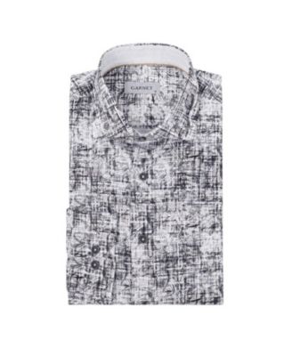 Men's Print Spread-Collar Long-Sleeve Shirt