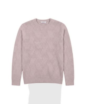 Men's Regular-Fit Textured Crewneck Sweater