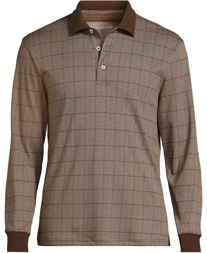 Men's Long Sleeve Cotton Supima Polo Shirt - thumbnail 7