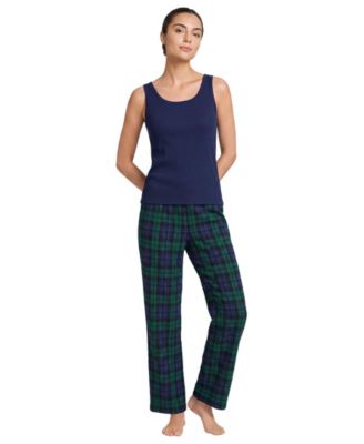 Women's Waffle-Knit 3-Piece Tank, Pants and Robe Pajama Set
