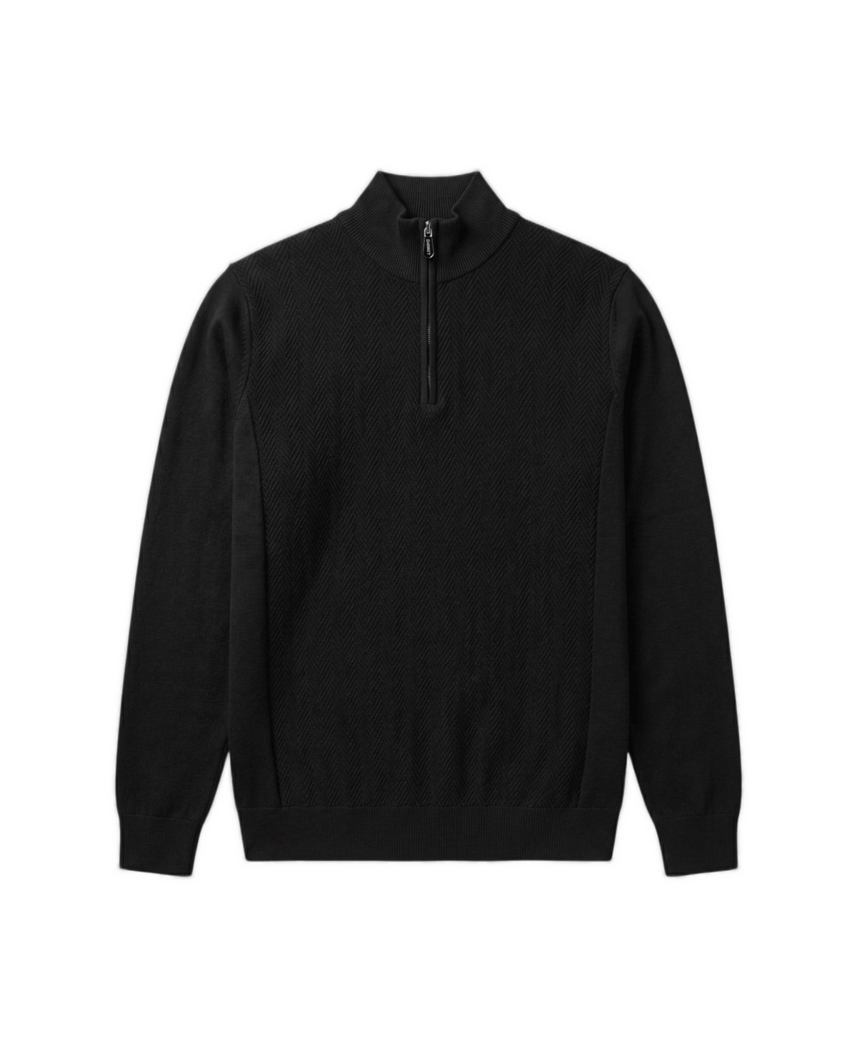 Garnet Men's Regular-Fit Quarter-Zip Mock-Neck Sweater
