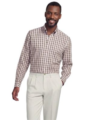 Men's No Iron Supima Cotton Pinpoint Buttondown Collar Dress Shirt