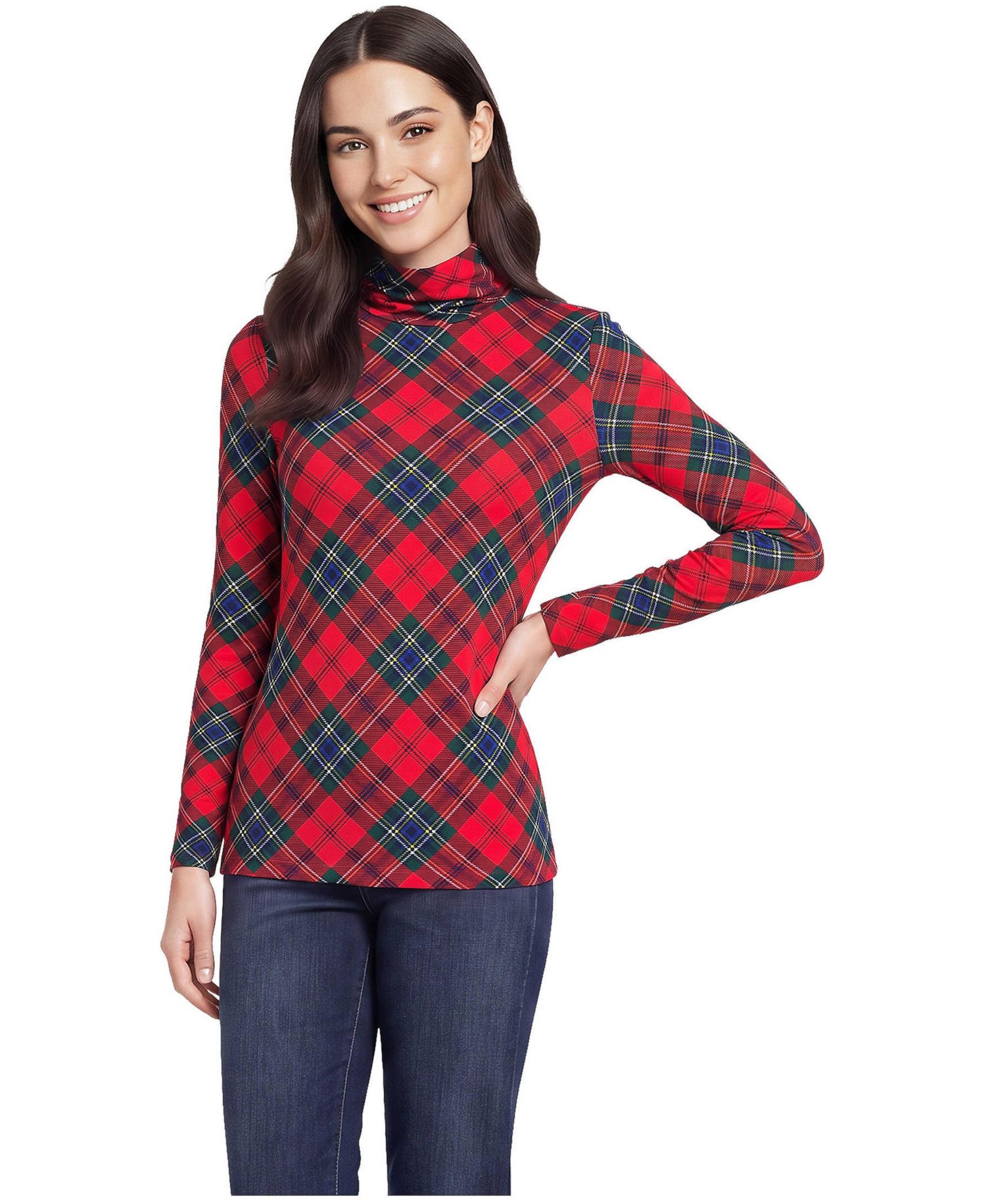 Women's Lightweight Jersey Long Sleeve Turtleneck
