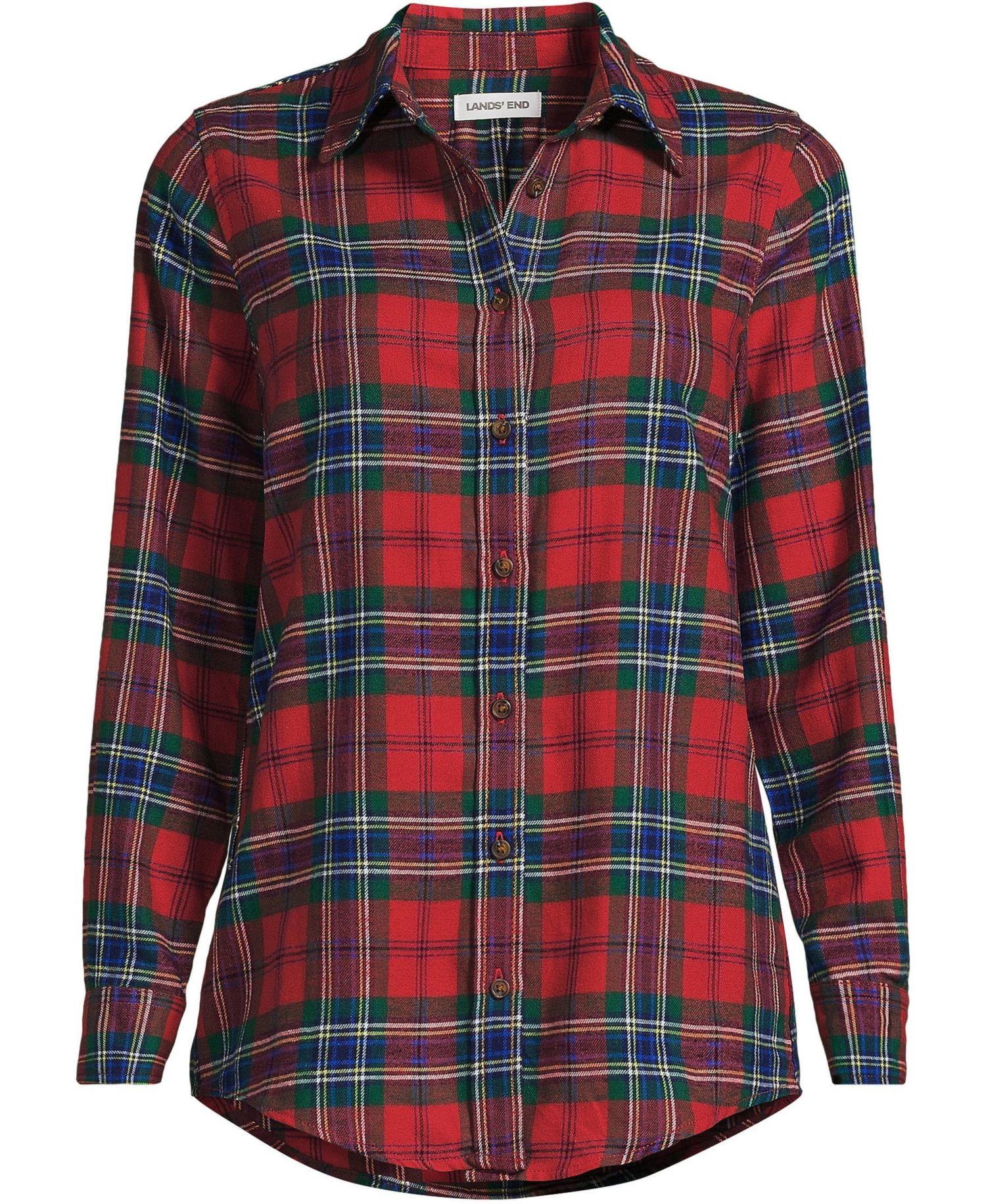 Women's Flannel Boyfriend Long Sleeve Shirt