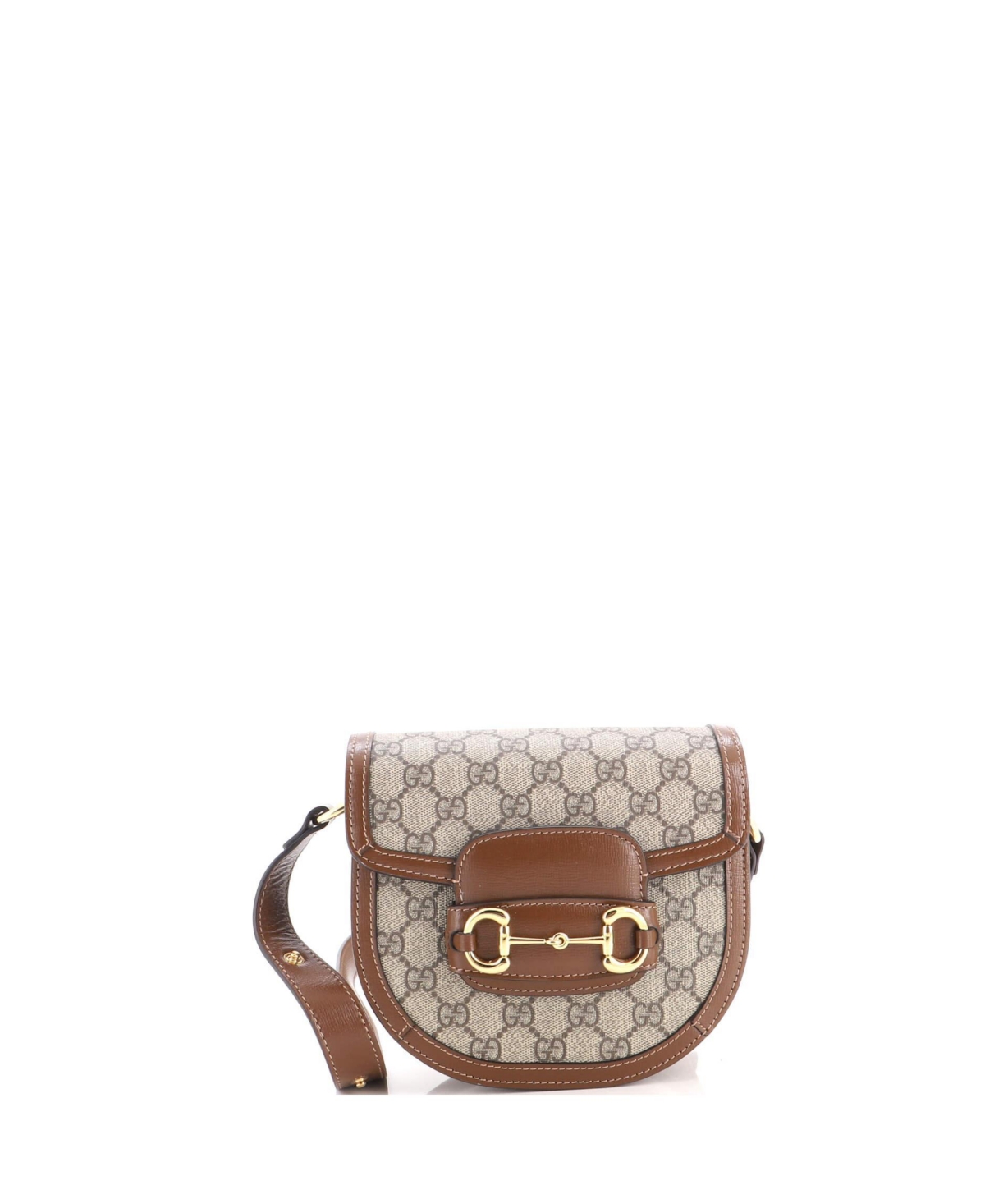 Pre-Owned Gucci Horsebit 1955 Mini Shoulder Bag - Brown